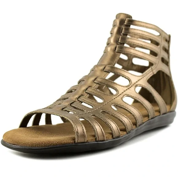 Aerosoles Size 7.5 Memory Foam Bronze Gladiator Sandals! - Picture 5 of 8